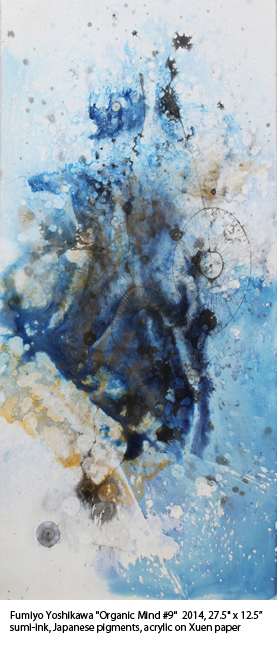 cFumiyo Yoshikawa, sumi-e, mixed media art